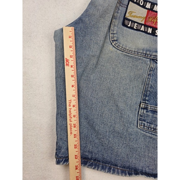 Vintage Tommy Hilfiger Shorts Mens 36‎ Denim Carpenter Patch Pocket Y2K 2000s - Picture 13 of 14